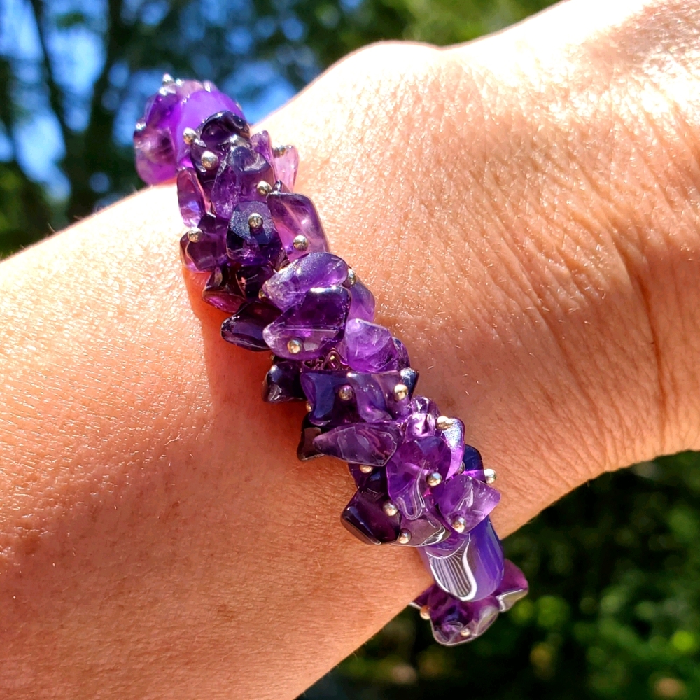 Amethyst Purple Agate Bracelet
